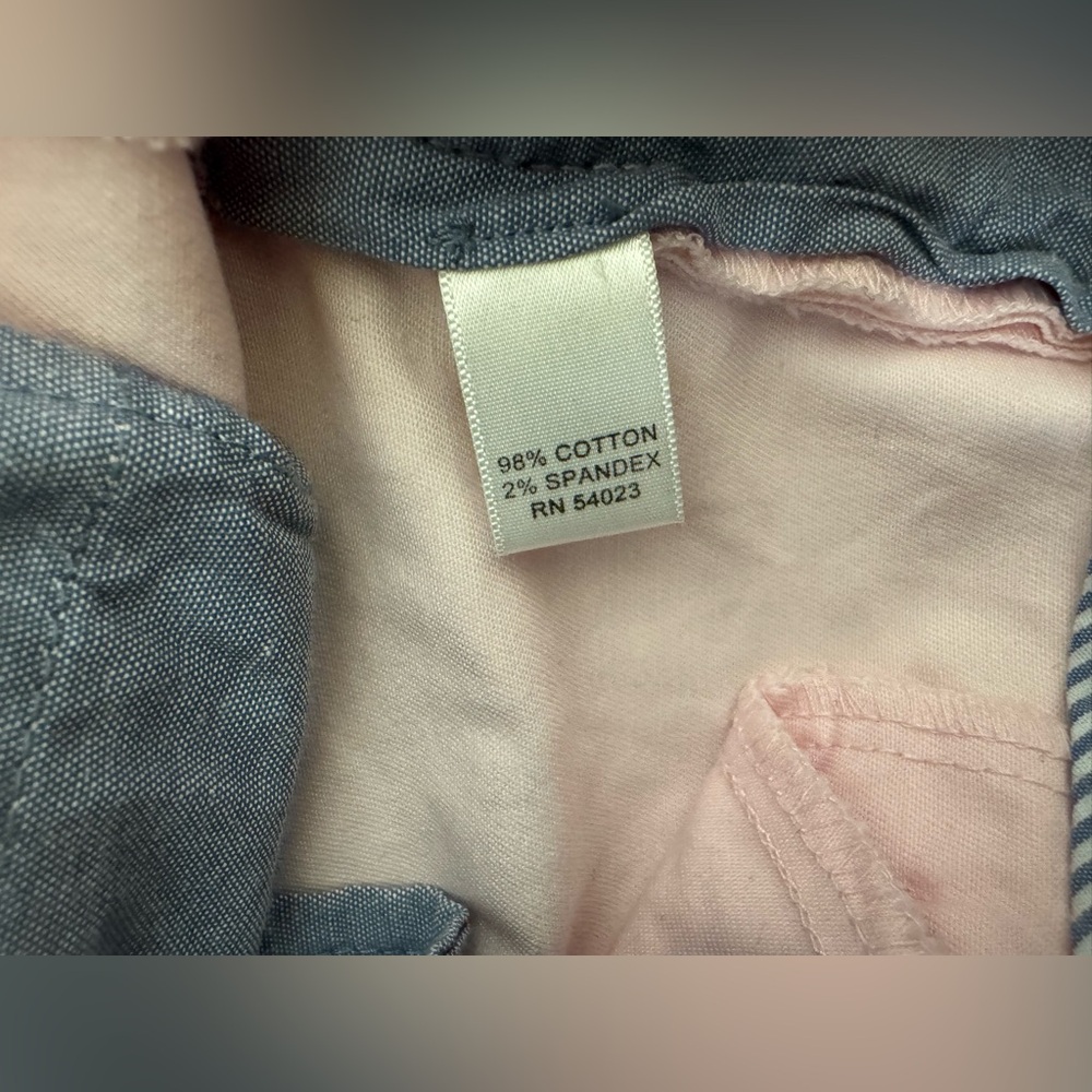 Banana Republic Light Pink Rolled-Hem Chino Shorts Size 4 Cotton - Picture 5 of 9